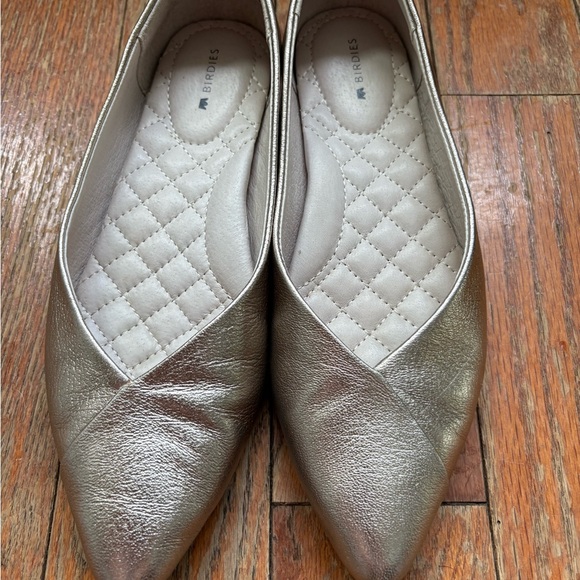 Birdies Silver Flats Sleek Minimalist Design - Picture 2 of 8